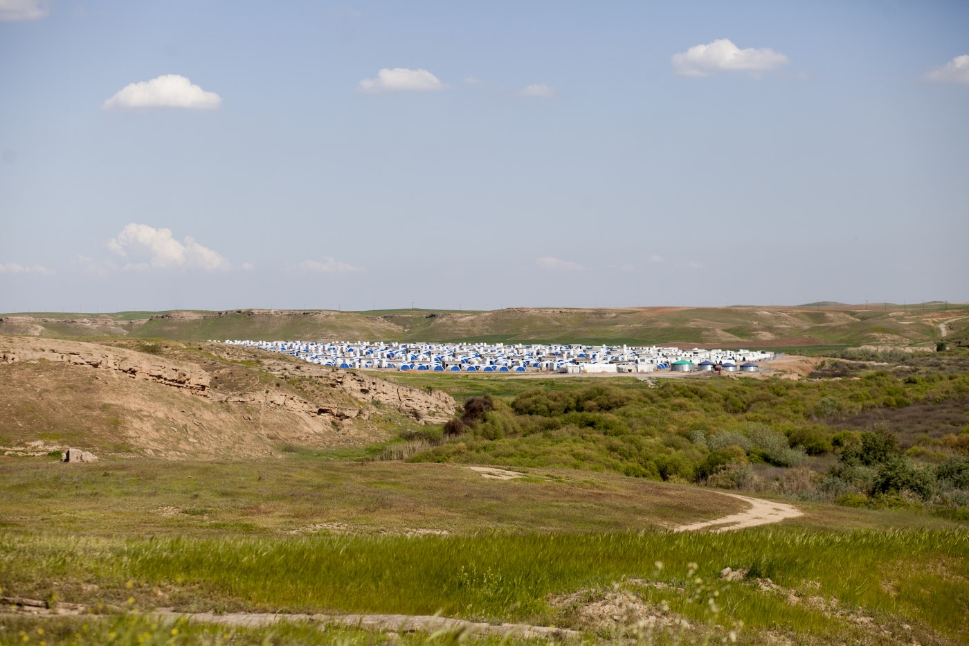 Vista general del Camp de desplaçats Hassan Sham IDP (Internally Displaced People). Mossul - Erbil, Kurdistan, Iraq. 17 d’abril de 2017