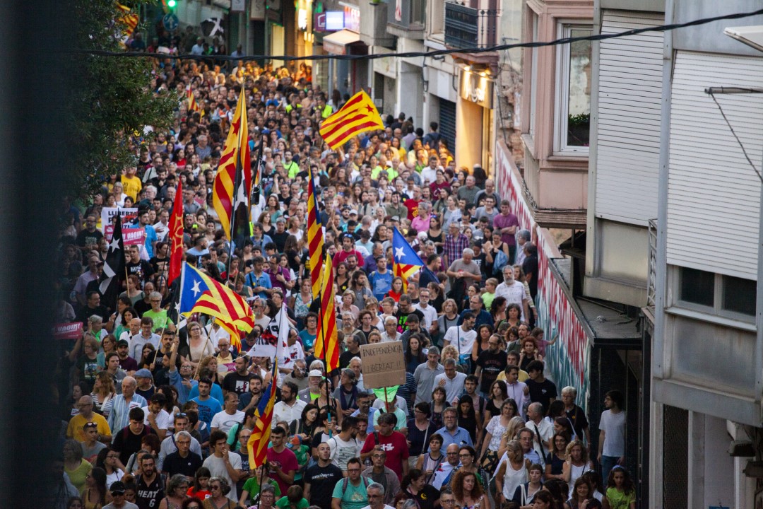 12.000 personas se vuelcan con los detenidos del 23-S de la "Operación Judas”. Sabadell, Barcelona; 29 de septiembre de 2019.